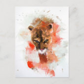 Cougar Briefkaart (Voorkant)