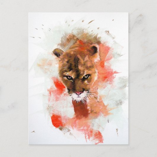 Cougar Briefkaart (Voorkant)