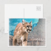 Cougar Briefkaart (Voorkant / Achterkant)