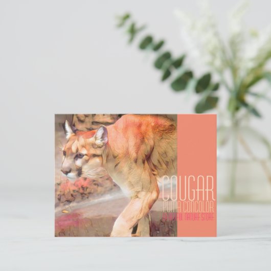 Cougar [Briefkaart] Briefkaart (Staand voorkant)
