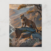 Cougar-Briefkaart Feestdagenkaart (Voorkant)