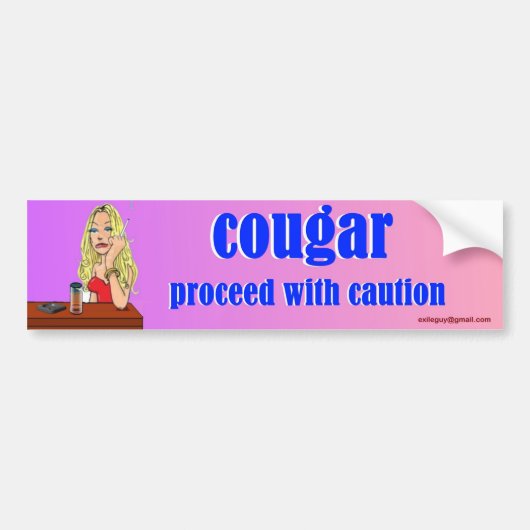 cougar bumpersticker (Voorkant)
