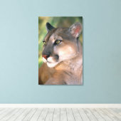 Cougar, Californië Canvas Afdruk (Insitu (Houten vloer))