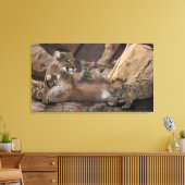 Cougar Canvas Afdruk (Insitu (Woonkamer))