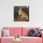 Cougar Canvas afdrukken (Insitu (Woonkamer))