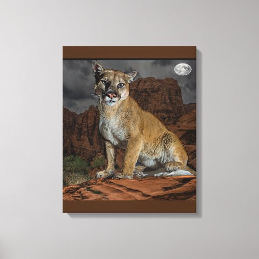 Cougar Canvas afdrukken (Voorkant)