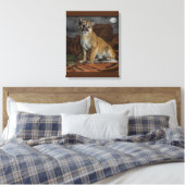 Cougar Canvas afdrukken (Insitu (Slaapkamer))