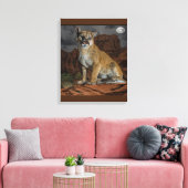 Cougar Canvas afdrukken (Insitu (Woonkamer))