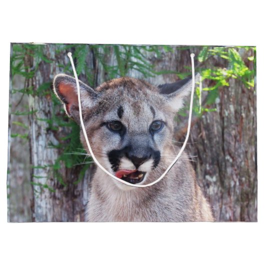 Cougar Cub Large Gift Bag Groot Cadeauzakje (Achterkant)