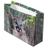 Cougar Cub Large Gift Bag Groot Cadeauzakje (Voorkant Gekanteld)