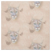 Cougar en Butterflies Stof (Swatch)
