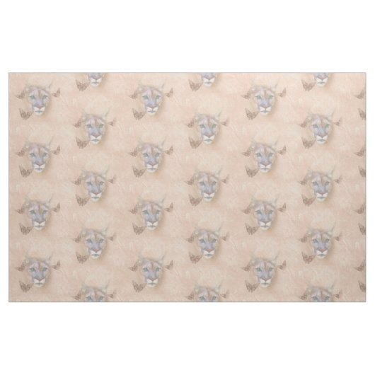 Cougar en Butterflies Stof (Fat Quarter)