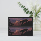 Cougar en Grand Canyon Briefkaart (Staand voorkant)