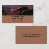 Cougar en Grand Canyon Visitekaartje (Voorkant / Achterkant)