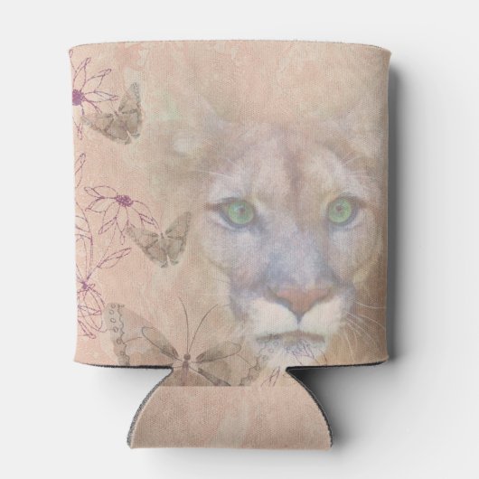 Cougar en vlinders blikjeskoeler (Achterkant)