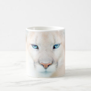 Cougar Face Wildlife Coffee Mok