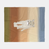 Cougar Fleece Blanket Deken (Voorkant (Horizontaal))