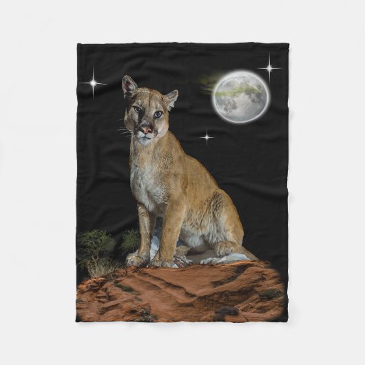 Cougar Fleece Deken (Voorkant)
