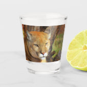 Cougar / Florida Panther / Puma Shot Glass Shot Glas (Voorkant)