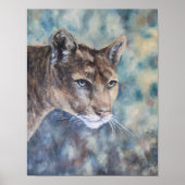 Cougar Gaze Fine Art Poster (Voorkant)