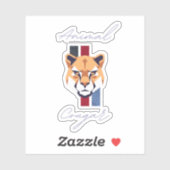 cougar head sticker (Vel)