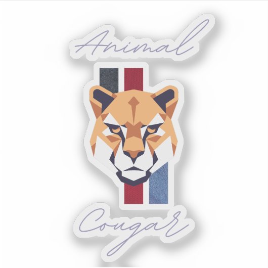 cougar head sticker (Voorkant)