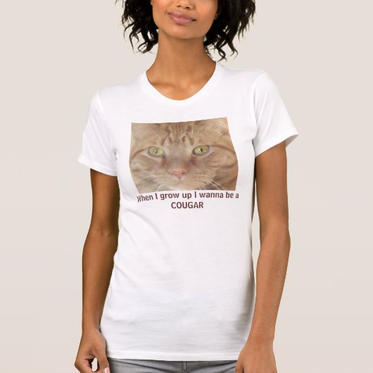 Cougar-Humor T-shirt (Voorkant)