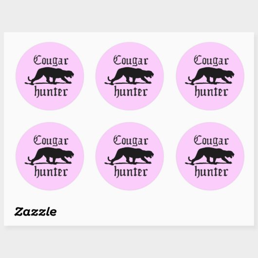 COUGAR HUNTER RONDE STICKER (Vel)