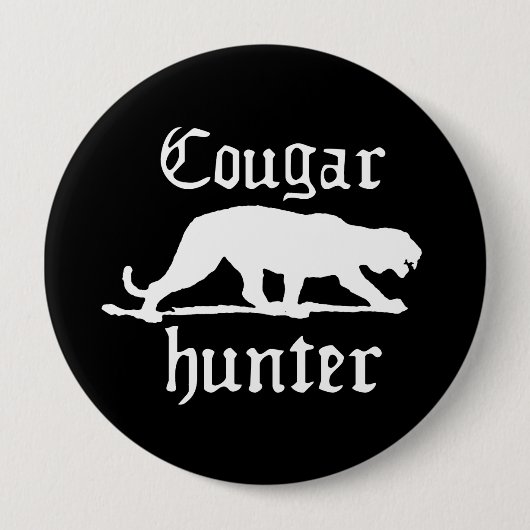 COUGAR HUNTER T-shirt Ronde Button 4,0 Cm (Voorkant)