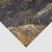 Cougar in de Moonlight Wildlife Art Decoupage Tissuepapier (Detail)