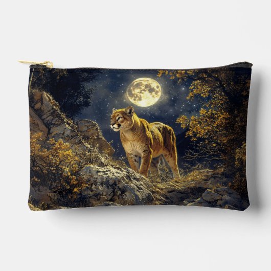 Cougar in de Moonlight Wildlife Art Etui (Voorkant)