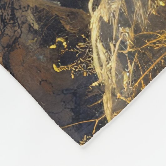 Cougar in de Moonlight Wildlife Art Fleece Deken (Hoek)