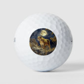 Cougar in de Moonlight Wildlife Art Golfballen (Voorkant)