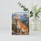 Cougar in het Rocky Mountain National Park Briefkaart (Staand voorkant)