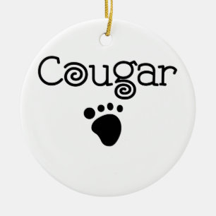 Cougar Keramisch Ornament