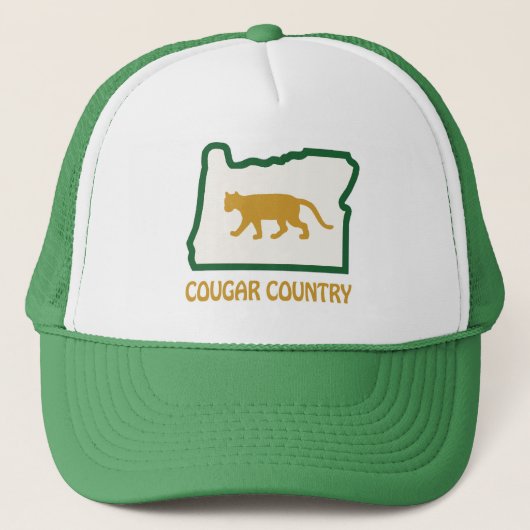 Cougar Land (groen) Trucker Pet (Voorkant)
