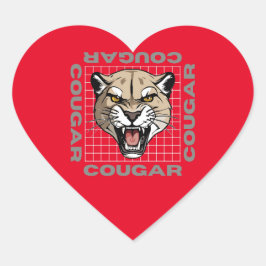 cougar life hart sticker