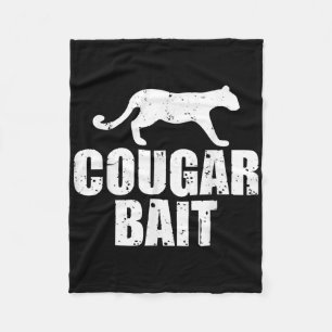 Cougar Lokaas Grappig Cadeau Cougar Jagen Vissen M Fleece Deken