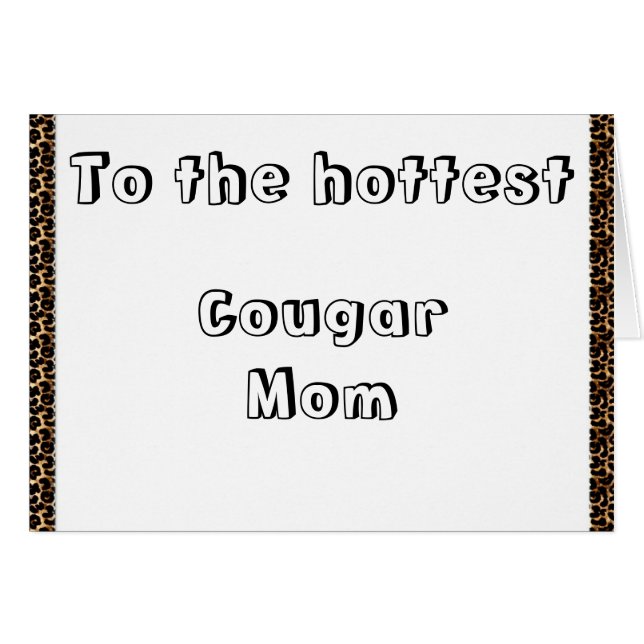 Cougar mama (Voorkant Horizontaal)