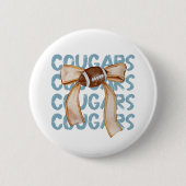 Cougar Mascot Coquette Button (Voorkant)