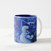 Cougar-Mok Tweekleurige Koffiemok (Voorkant rechts)