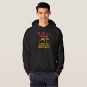 Cougar Mountain Lion Animal Cat Head Cute Wildcat  Hoodie (Voorkant volledig)