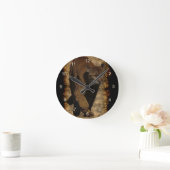 Cougar Mountain-Lion Art over een wilde-wandklok Ronde Klok (Huis)