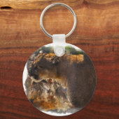 Cougar Mountain Lion Big Cat Art Design 4 Sleutelhanger (Voorkant)