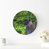 Cougar Mountain Lion Big Cat Art Design 6 Grote Klok (Huis)