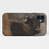 Cougar Mountain Lion Big Cat Art-ontwerp Case-Mate iPhone Case (Achterkant (horizontaal))