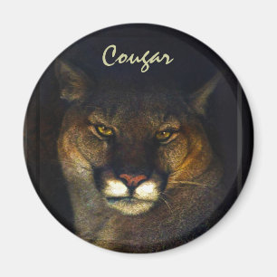 Cougar Mountain Lion Big Cat Art-ontwerp Magneet