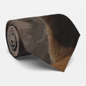 Cougar Mountain Lion Big Cat Art-ontwerp Stropdas (Opgerold)