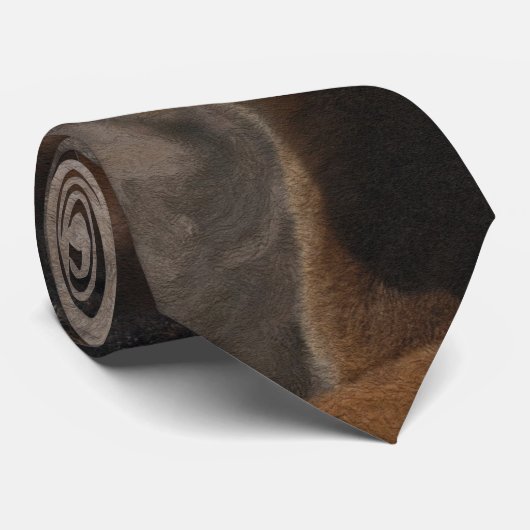 Cougar Mountain Lion Big Cat Art-ontwerp Stropdas (Opgerold)