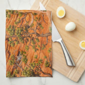 Cougar Mountain Lion in Zion National Park Theedoek (Quarter Fold)